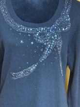 Load image into Gallery viewer, Monsoon Bow Beaded Sweater Dress Sz L
