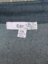 Load image into Gallery viewer, Eien Chambray Hi Lo Tulle Dress Fit Sz XL
