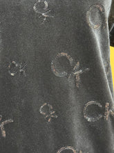 Load image into Gallery viewer, Calvin Klein Velvet Sequin Letters Sweat Shirt Sz L
