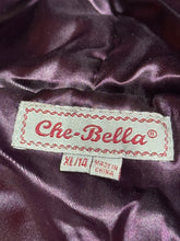 Load image into Gallery viewer, Che-Bella Purple Rabbit Fur Jacket Fit Sz L
