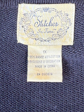 Load image into Gallery viewer, VTG Stitches in Time Nautical Cardigan Sz 1X
