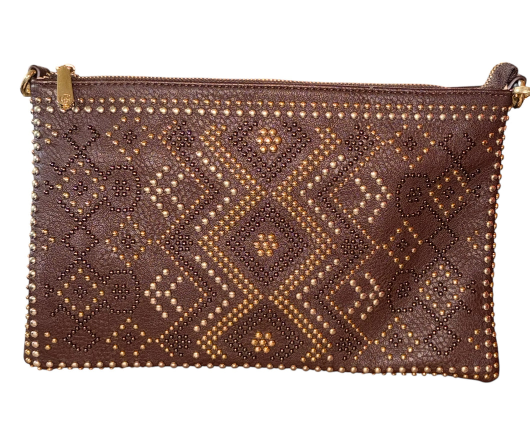 Charming Charlie Stud Handbag Clutch