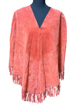 Load image into Gallery viewer, Metrostyle Leather Fringe Poncho
