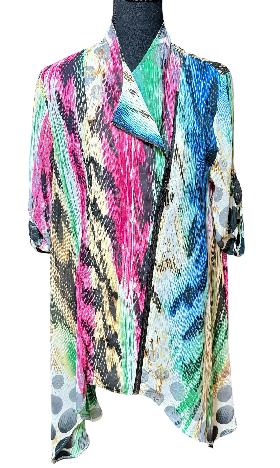 Feratelli Mixed Print Tunic Sz L