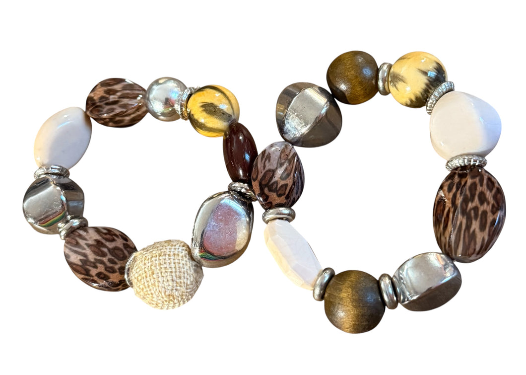 Mixed Bead Stretch Bracelets