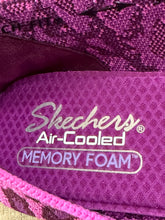 Load image into Gallery viewer, Skechers Air Cooled Memory Foam Flats Women’s Magenta Leopard Print Sz 9.5
