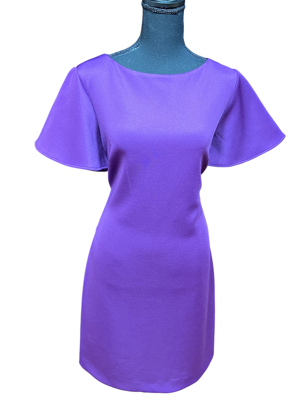 Alex Marie Purple Neoprene Dress Sz 14