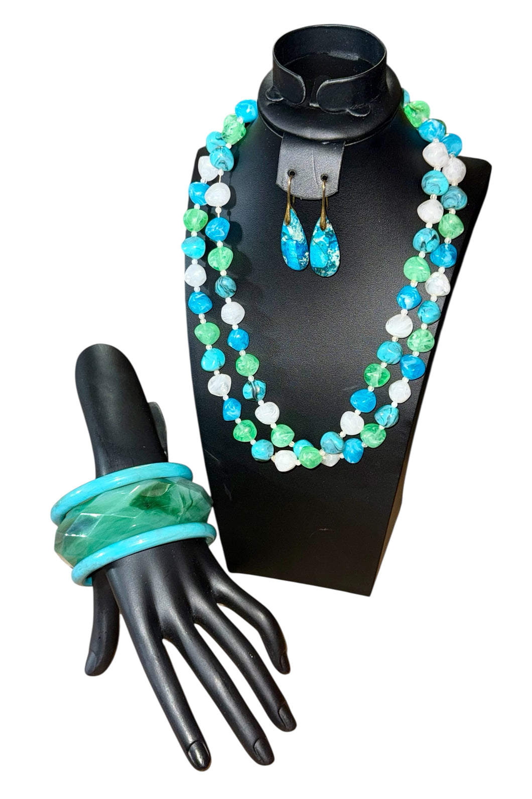 Aqua Blue & Green Set