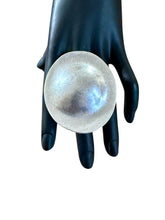 Load image into Gallery viewer, Ice Queen Power XL Fierce Tribal Matte Silver Industrial Round Ring
