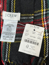 Load image into Gallery viewer, J Crew Black Plaid Scarf
