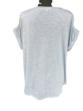 Load image into Gallery viewer, North-Style Floral Sleeves Slub Knit Top Sz L

