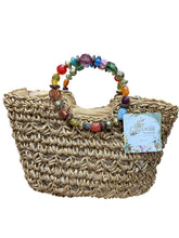 Load image into Gallery viewer, Cappelli Straworld Gemstone Handle Medium Purse
