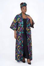 Load image into Gallery viewer, Colorful Geo African Long Kimono | Robe | Duster | One Size
